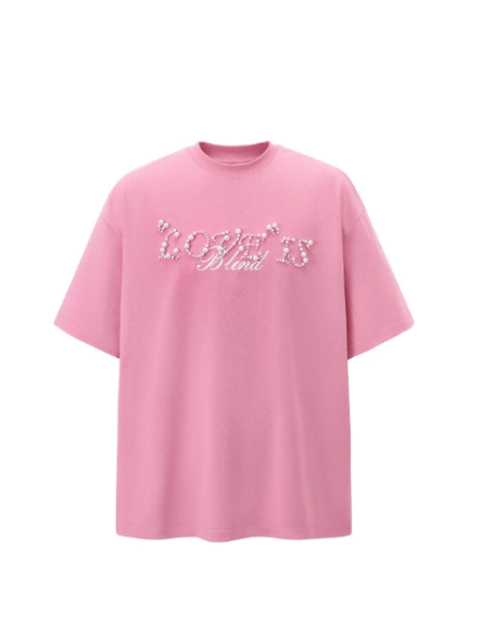 Letter Beaded T-shirt