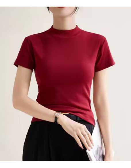 Crew neck short-sleeved