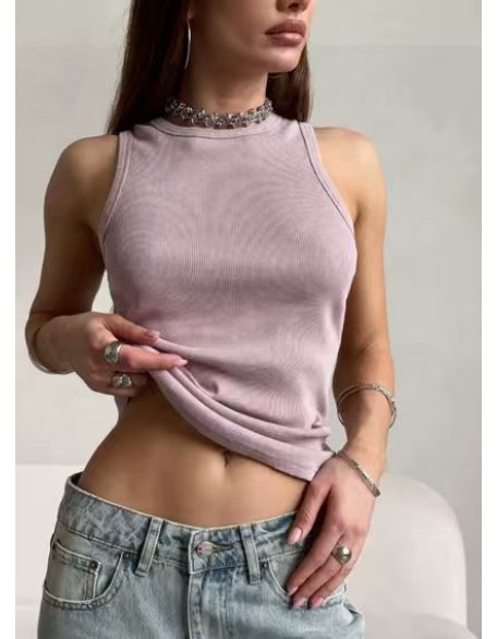 Crew neck short-sleeved