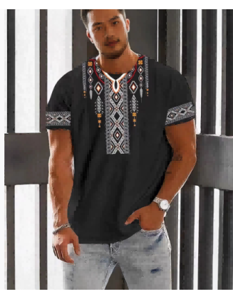 Ethnic Style Short Sleeve
