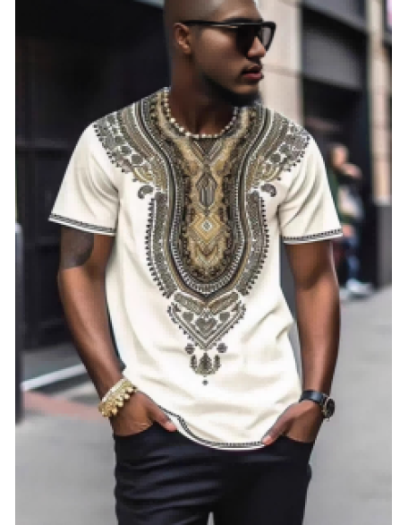 Ethnic Style Short Sleeve